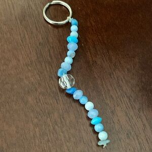 A shades of blue keychain